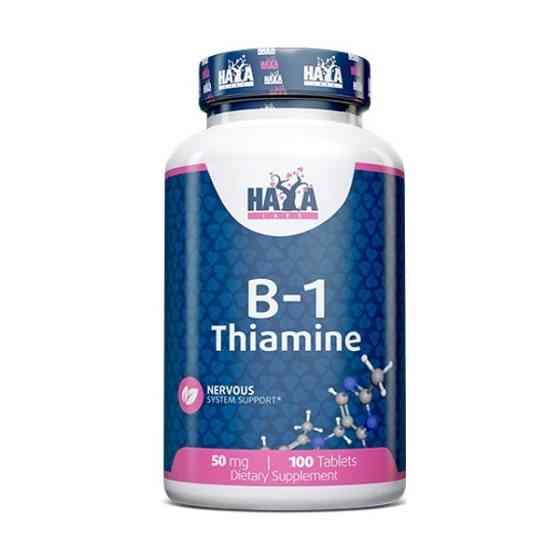 Вітамін B1 Haya Labs Vitamin B-1 Thiamine 50mg 100 tabs Луцьк