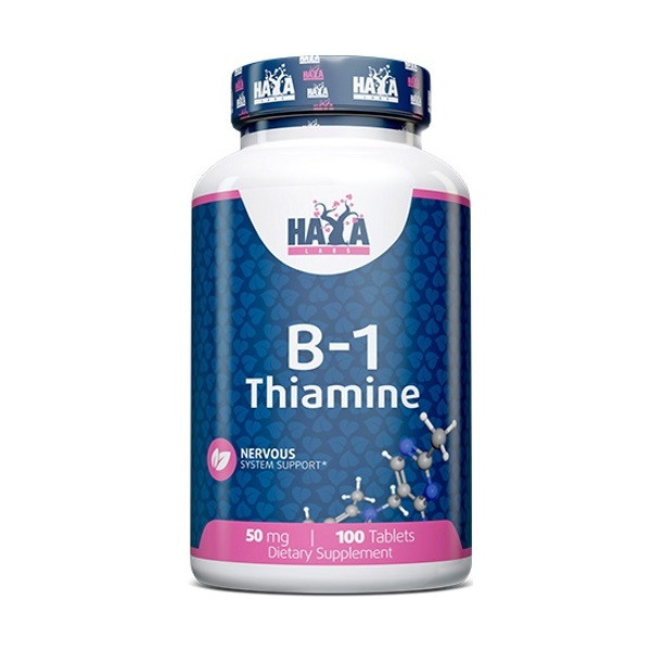Вітамін B1 Haya Labs Vitamin B-1 Thiamine 50mg 100 tabs Луцьк - фото 1