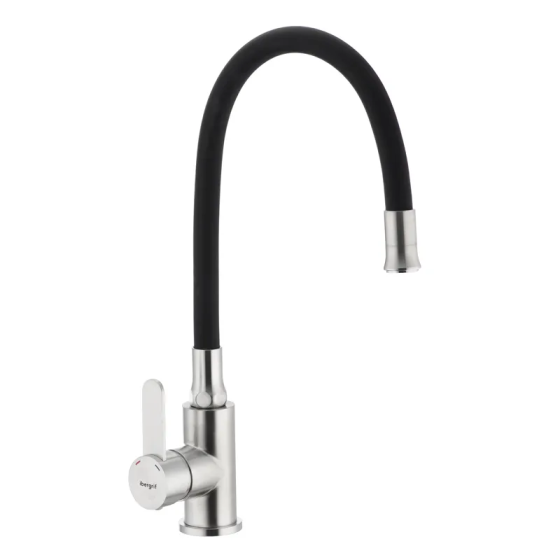 Кухонний змішувач з гнучким силіконовим виливом Ibergrif M22119-2 (IB0063) Харків