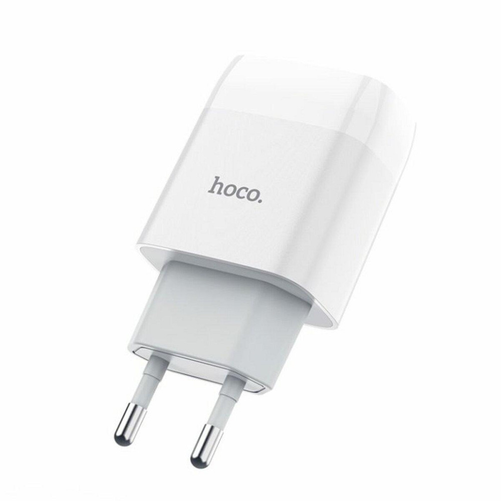 Сетевое зарядное устройство HOCO C73A Glorious dual port charger, цвет белый 6931474712912 Одесса - изображение 1
