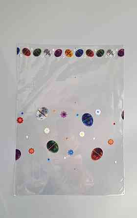 Пакет Пасхальный с рисунком для упаковки подарков  (25*35) №399 (1)  "Узор крашенок" (100 шт) Харків