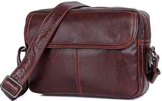 Сумка мужская Vintage 14558 из натуральной кожи Коричневая Киев