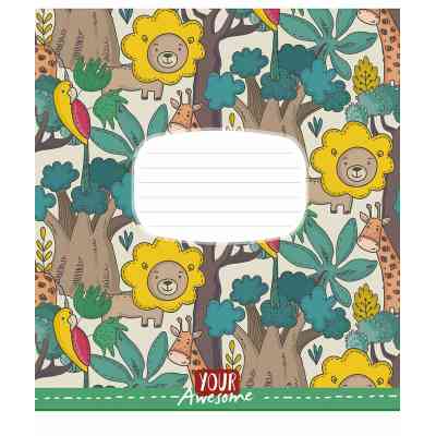 Зошит Школярик Funny cuties 12 аркушів коса лінія (012-3142L) Вінниця