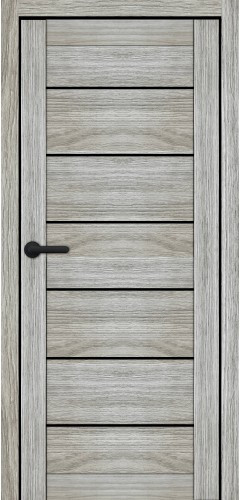 Двері міжкімнатні Порталіно PL-08 санома гріджо чорне скло Київ - фото 1