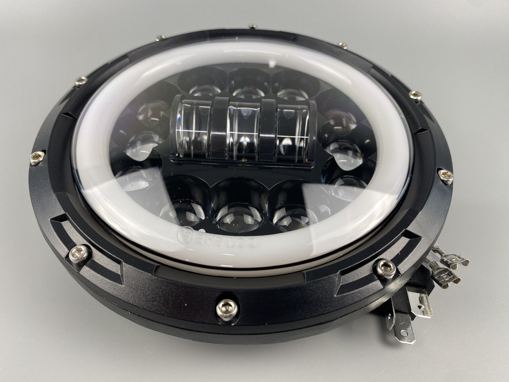 Фара головного світла LED 65 W (ближній + дальні + ходові вогні) 7 дюймів Мукачево - фото 8