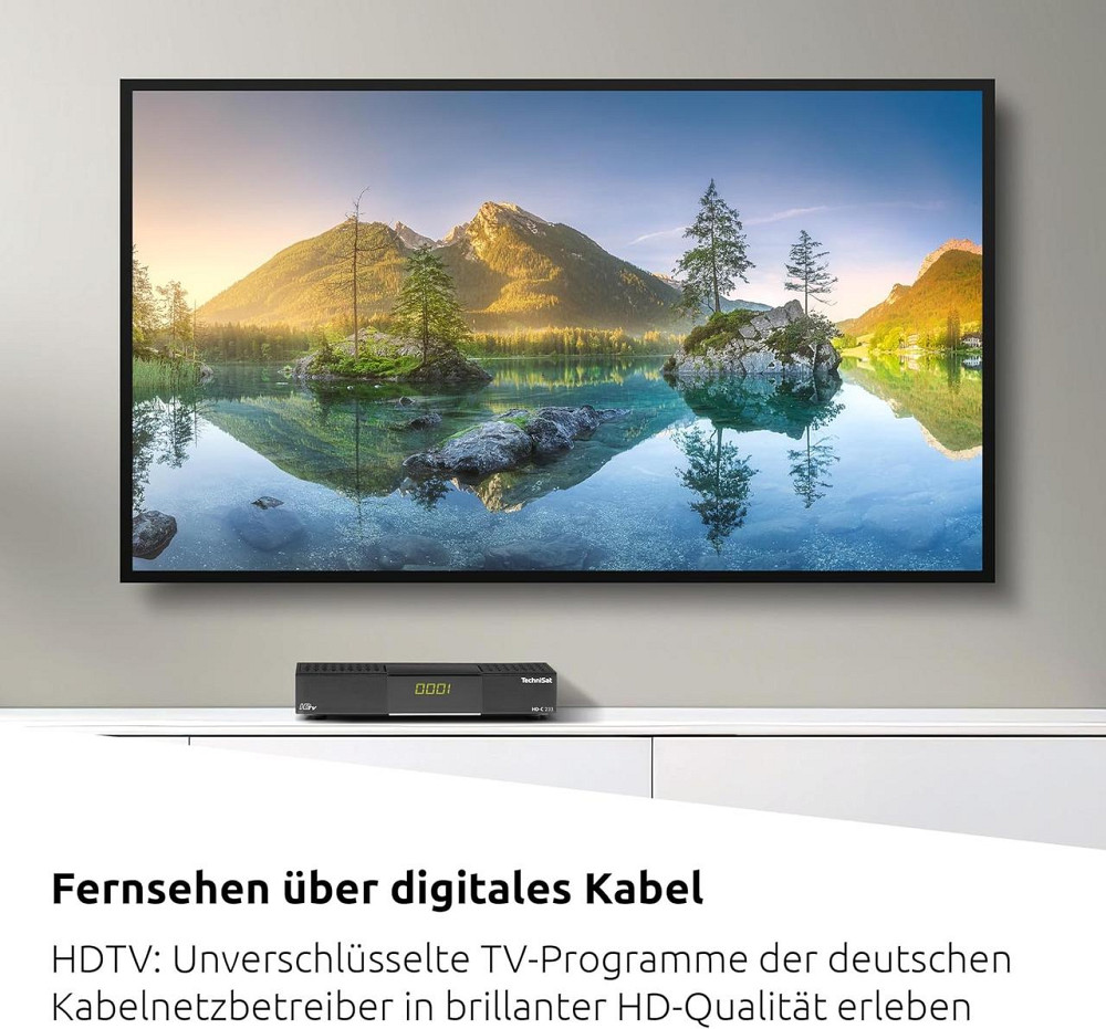 Ресивер TechniSat HD-C 233 черный DVB-C HDTV HDMI SCART USB 2.0 EPG MPEG-4 H.264 цифровой кабельный приёмник Киев - изображение 3