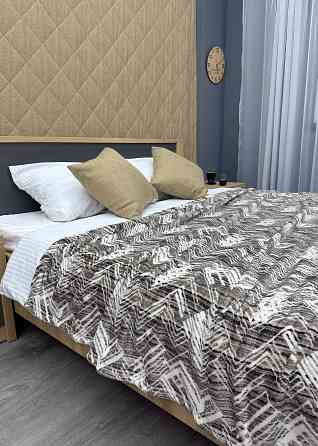 Плед-покривало Decorator WellSoft 150х210 см Коричневий с молочним (87-163) Київ