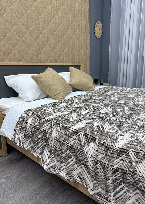 Плед-покривало Decorator WellSoft 150х210 см Коричневий с молочним (87-163) Київ - фото 6