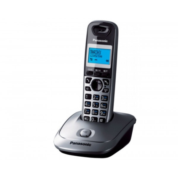 Телефон DECT Panasonic KX-TG2512UAM металік (KX-TG2512UAM) Киев - изображение 1