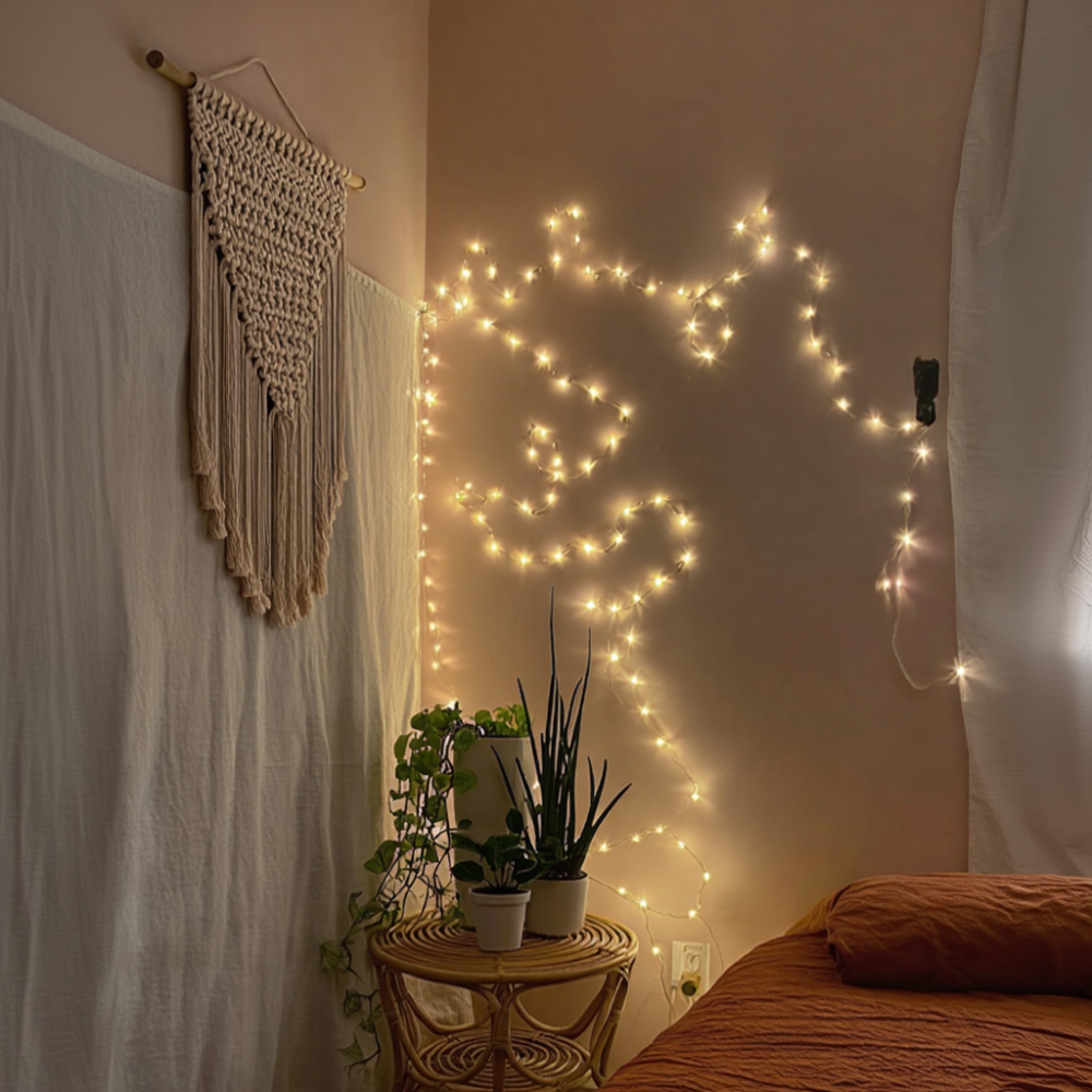 Гірлянда новорічна 22 м, 220 LED, білий провод, жовтий Київ - фото 5