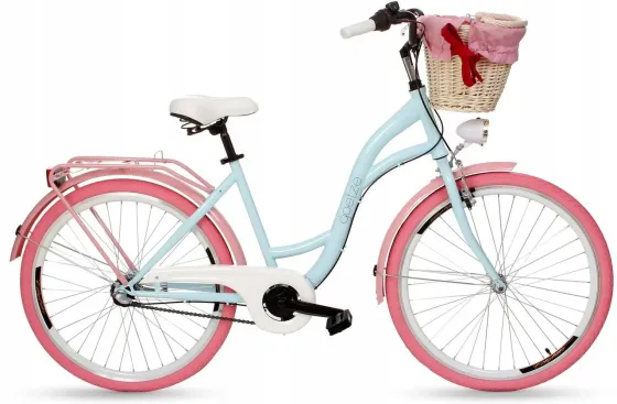 Велосипед Goetze Damski Colours 26 3B Kosz Синій Рожевий Київ
