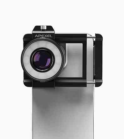 Мікроскоп для телефону 120x ювелірний ультрафіолет JeweLens Apexel APL-MS120 SBR Київ