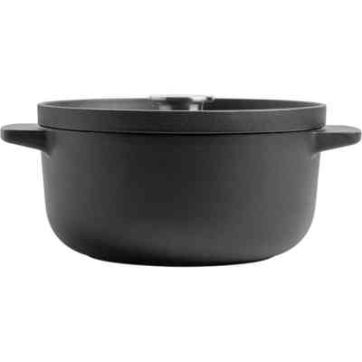 Кастрюля KitchenAid Matte Oven-to-table, чавунна з кришкою 3,3 л, чорна (CC004899-001) Винница