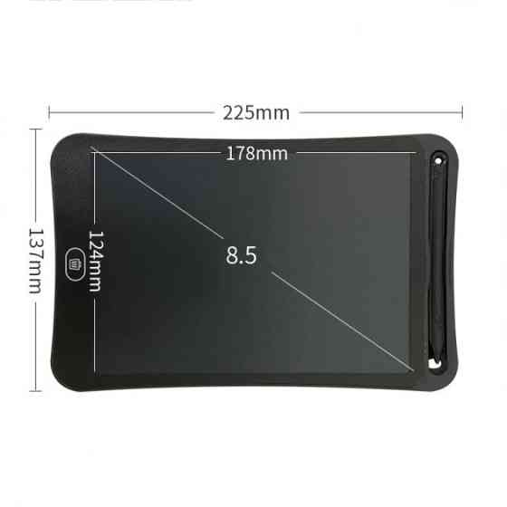 Планшет для рисования со стилусом детский 8.5 дюймов Черный Киев