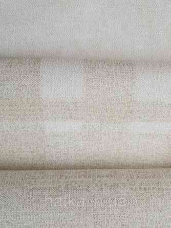 Обои виниловые на флизелине горячего тиснения Marburg Natural vibes метровые клетка под ткань песочные Киев