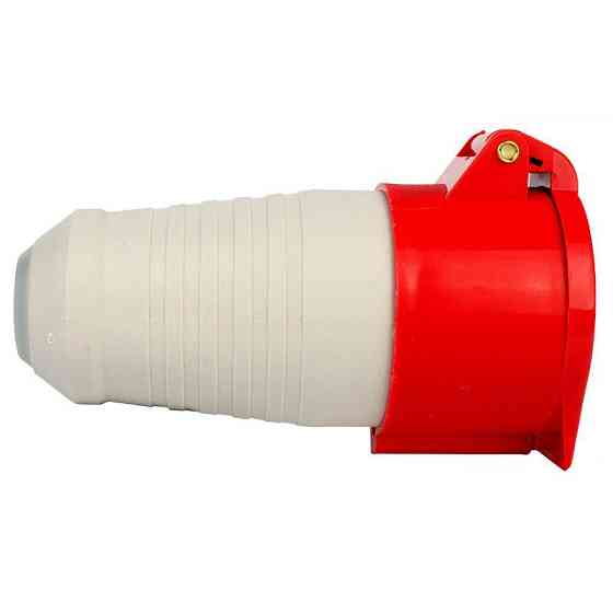 Разъем силовой штепсельный переносной 5x32 3P+PE+N, 32A, 380-415 В, IP44 Днепр