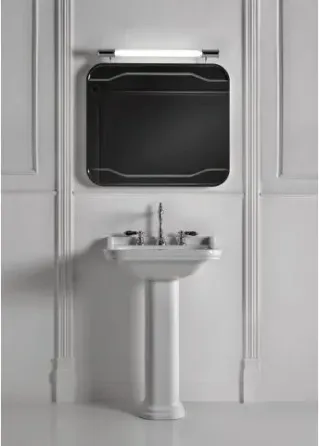 Раковина  Kerasan Waldorf czarny 60x55 odpływ chrom 4140K4 Киев