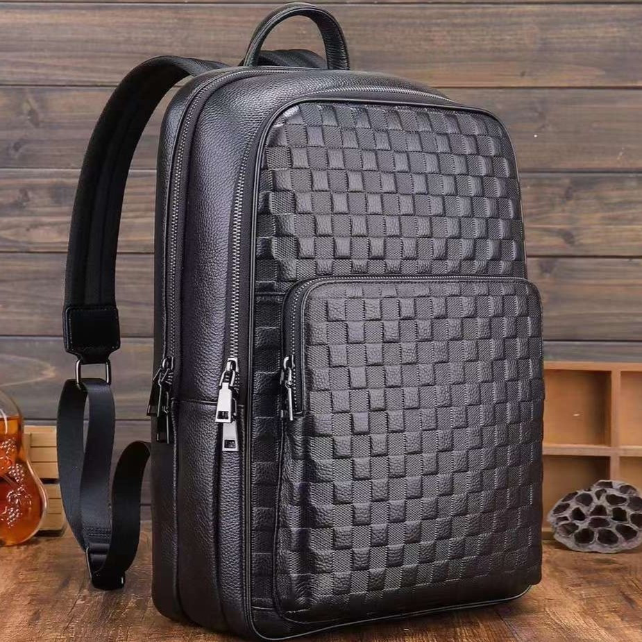 Чоловічий рюкзак Tiding Bag (30 х 41 х 12 см) з натуральної шкіри Чорний Вінниця - фото 3