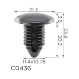 Затискач кліпса для обшивки кузова Clipss 10056 — GM, Chrysler, Dodge, Jeep | 22512276, 6503221 Ковель