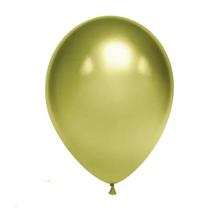 Латексна кулька салатовий хром 12" 30 см Київ - фото 1