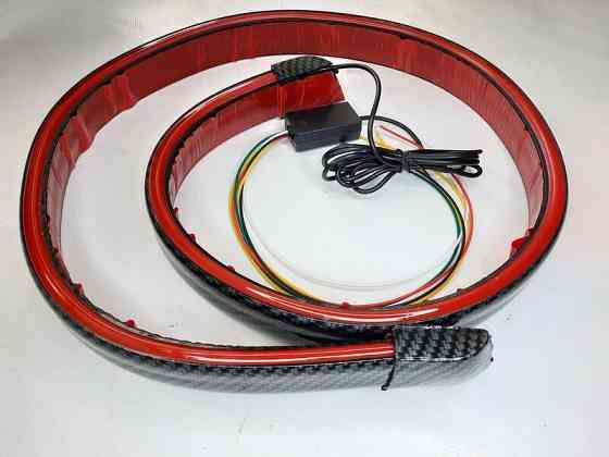 Спойлер CARBON 3.5см х120см для багажника з LED підсвічуванням (4 режима) Винница