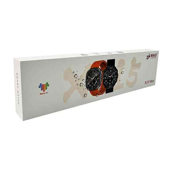 Смарт-годинник W&O X15 Max 38mm. 330 mAh. Amoled+IP67 Black Київ