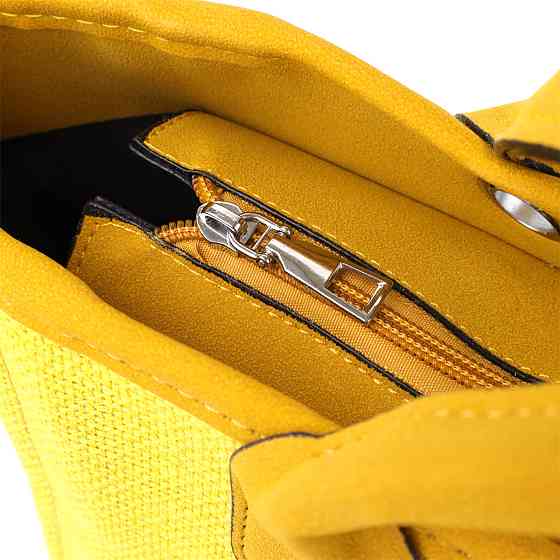 Яскрава жіноча сумка на літо з якісного текстилю Vintage sale_15135 Жовтий Київ