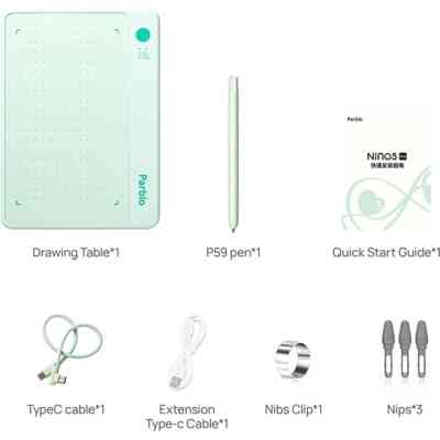 Графічний планшет Parblo Ninos NEO Green (NINOSNEO) Вінниця