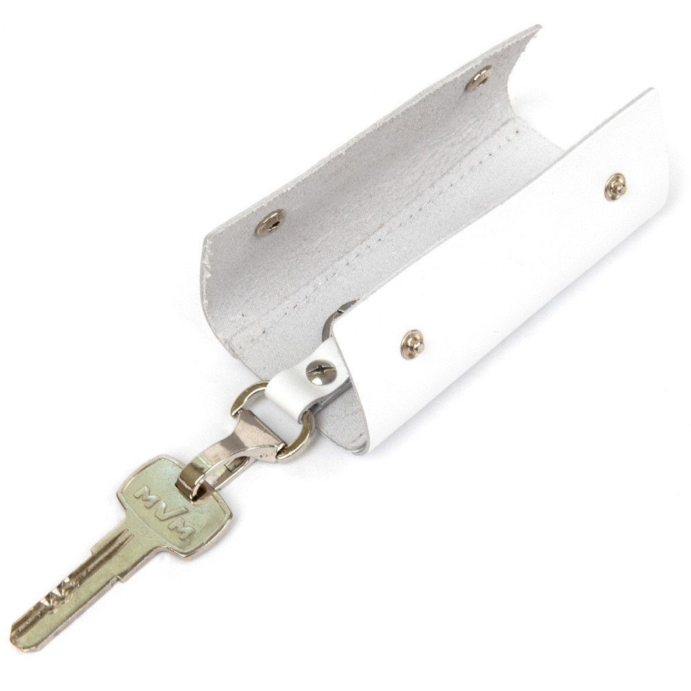 Кожаная универсальная ключница Белый (GRANDE PELLE) Киев - изображение 10