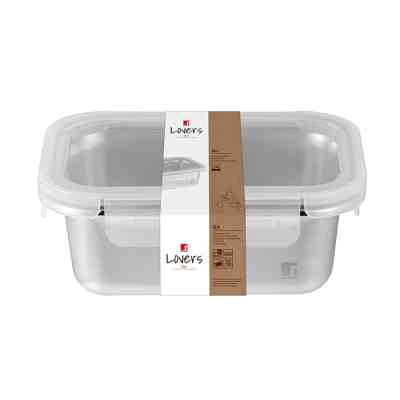 Харчовий контейнер Bergner Go Lovers з нержавіючої сталі прямокутний 1,8 л (BG-36312-GY) Вінниця