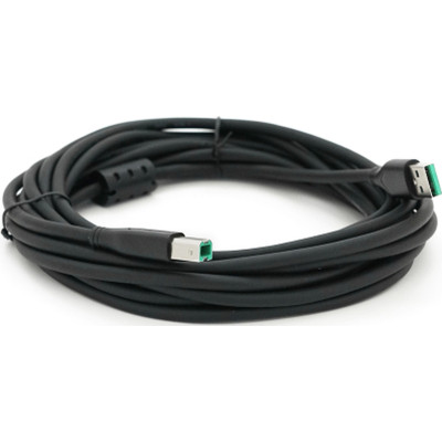 Кабель для принтера USB 2.0 AM/BM 5.0m ferrite black VEGGIEG (V-U207) Вінниця - фото 1