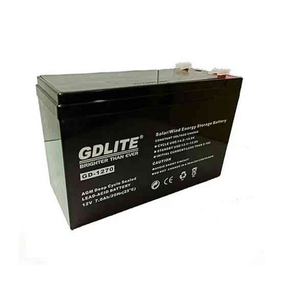 Акумулятор 12V/7Ah/20Hr GDLITE GD-1270 для ваг, ліхтариків, сигналізації та інших електроприладів Одеса