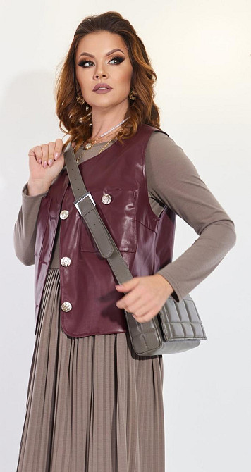 Костюм плісе з жилеткою Київ - фото 2