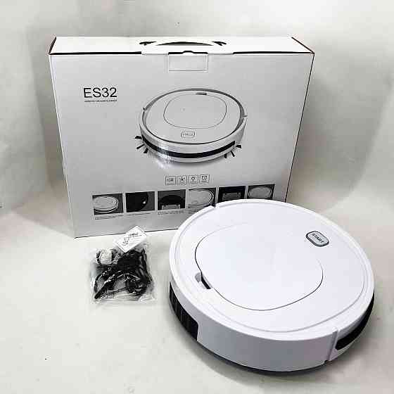 Бюджетный робот пылесос для дома Alanc ES32 1500 Вт, Умный робот уборщик, Потративный пылесос SJ-52 Киев