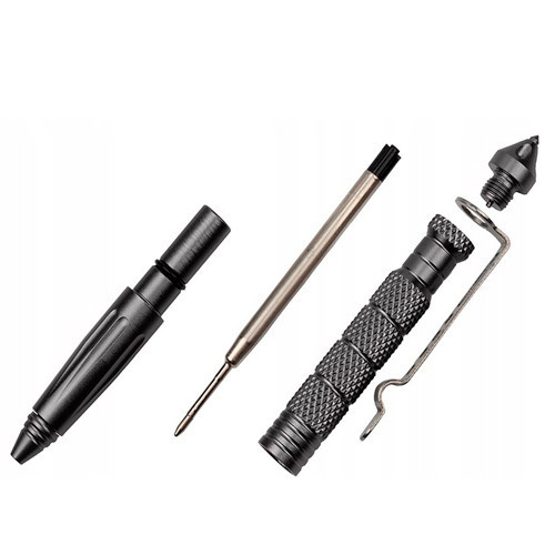 Многофункциональная ручка Multi-Tool из авиационного алюминия с заостренным концом и стеклобоем Киев - изображение 3