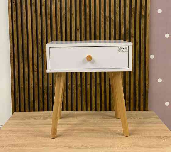 Тумба прикроватная LION Хьюге-4 Нимфея Альба (белый) (LION-041001) Днепр