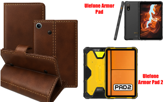 Книжка-трансформер для планшета Ulefone Armor Pad, Armor Pad 2, колір Black Buno-Red Київ