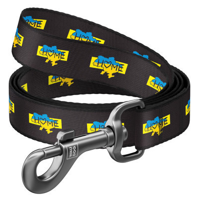 Повідець для собак WAUDOG Nylon "Дім" L-XXL 25 мм х 122 cм (342-0230) Вінниця - фото 1