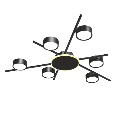 Світильник Videx під лампу 6xGX53 накладний з підсвіткою (VL-SPF22B-BB) Вінниця - фото 1