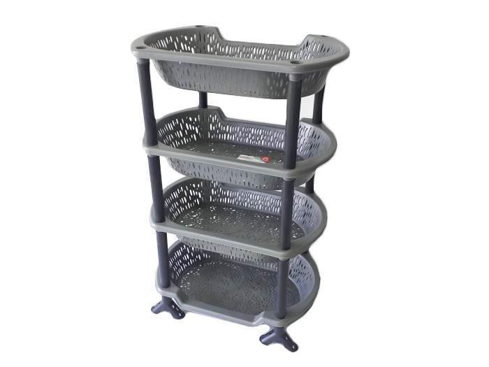 Полка 4 ящика для овощей овальная серая Харьков - изображение 1