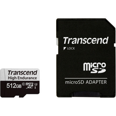 Карта памяти Transcend 512GB microSDXC class 10 UHS-I U3 High Endurance (TS512GUSD350V) Винница - изображение 1
