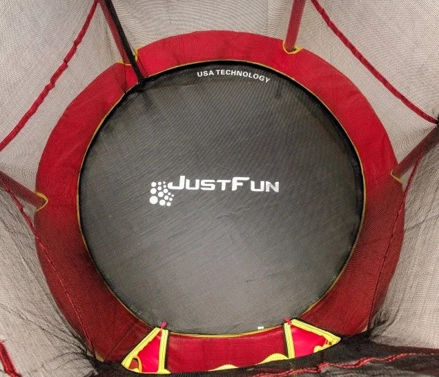 Дитячий батут 140 см Just Fun із захисною сіткою для дітей Червоний Київ - фото 4