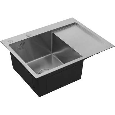Мойка кухонная Kroner Geburstet-6350LHM (CV031320) Винница - изображение 7
