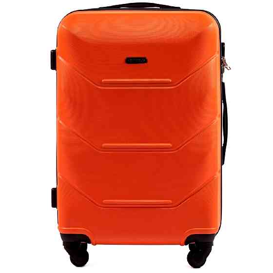 Валіза пластикова WINGS 147 середня оранжева Київ