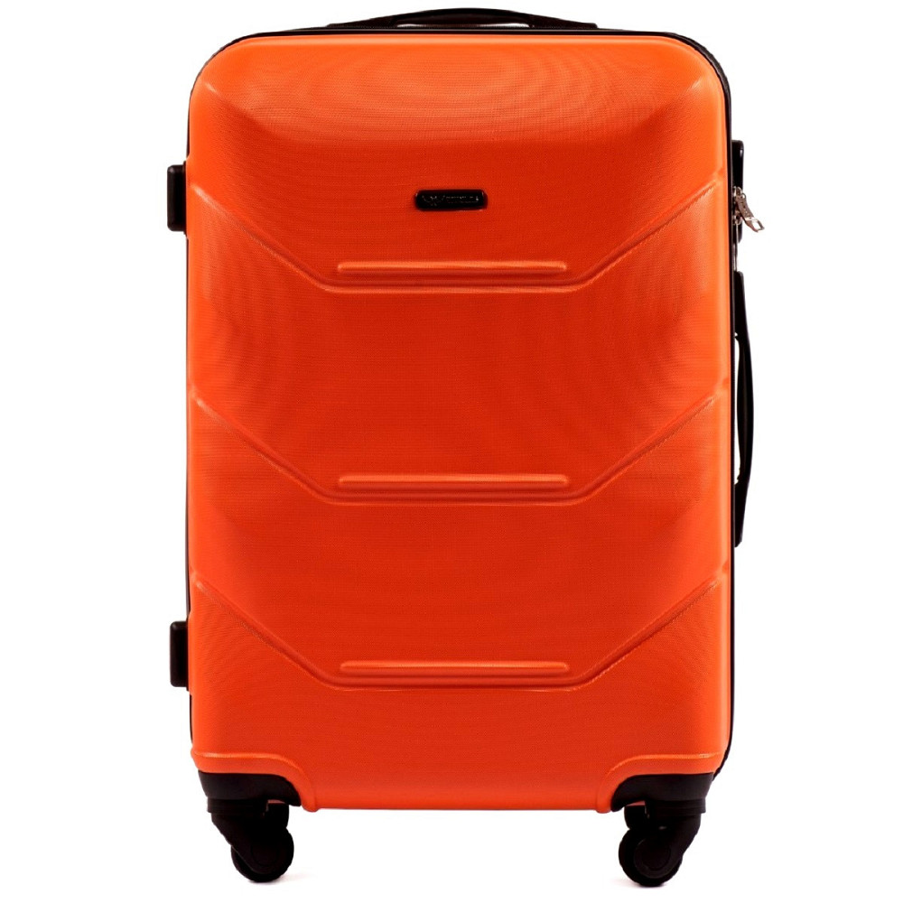 Чемодан Wings 147 средний пластиковый 65 см оранжевый Киев - изображение 1