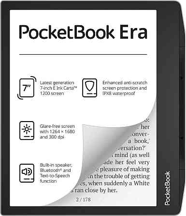 Електронна книга PocketBook 700 Stardust Silver (PB700-U-16-WW) ( Сірий ) Харків