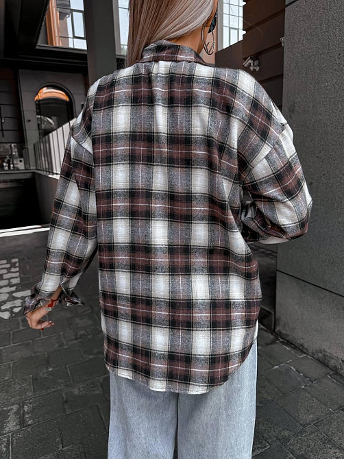 Женская рубашка в клетку (с накатом) Одесса - изображение 3