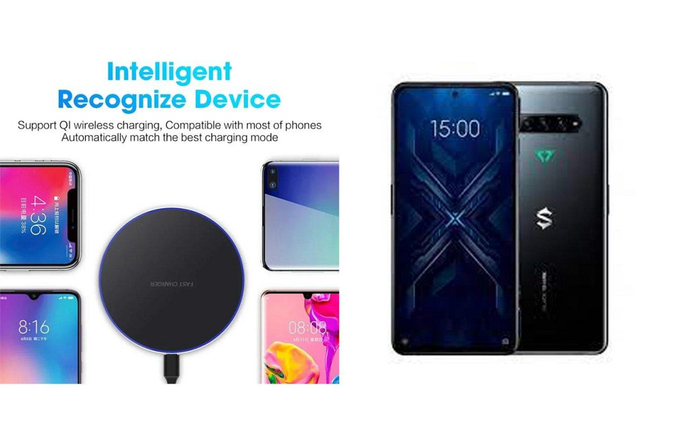 Бездротовий зарядний пристрій Copper до 30W для Samsung Galaxy S10, S10 Plus, S10е, USB-C, LED Київ - фото 4