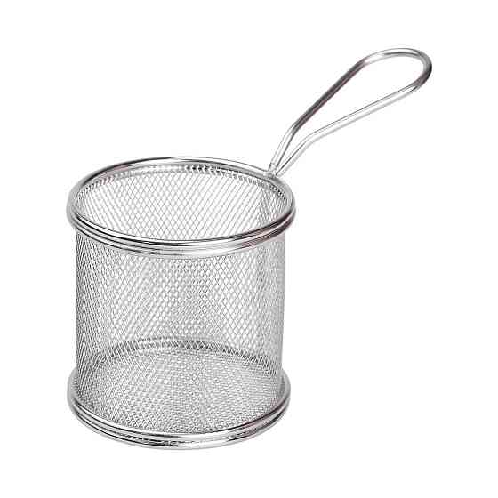 Корзина сервировочная для картофеля фри и снеков 9×9×9 см HP-19-6 Киев