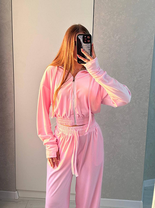 Жіночий повсякденний костюм з якісного велюра двійка Одеса - фото 7